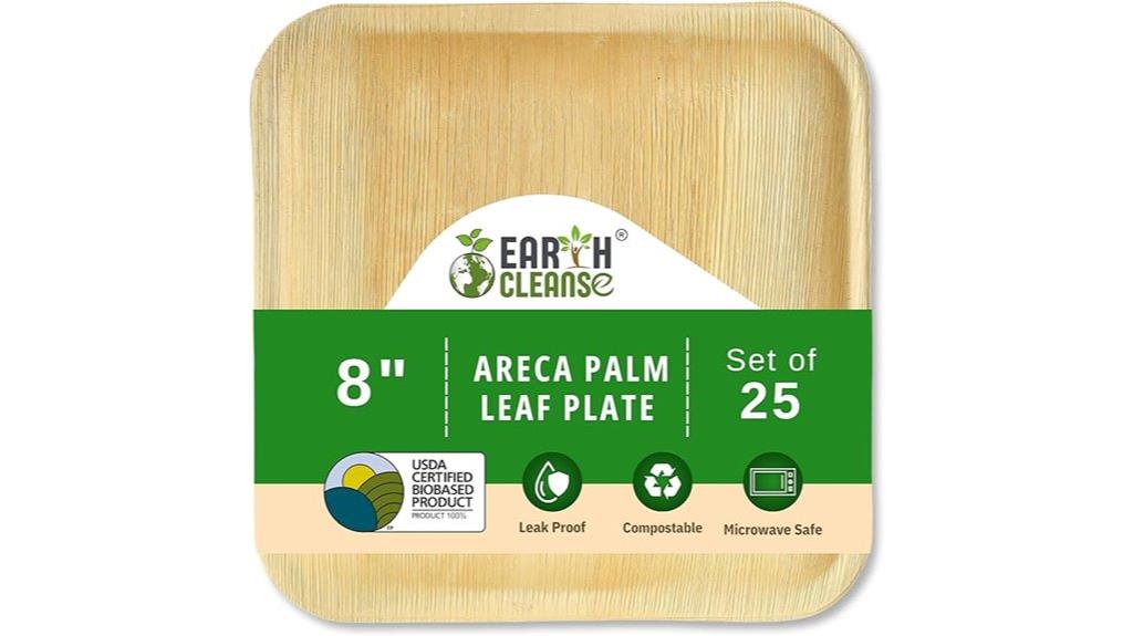 compostable palm leaf plates
