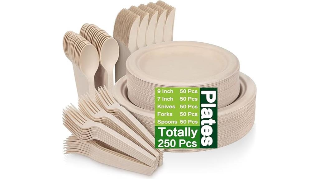 compostable plates with utensils