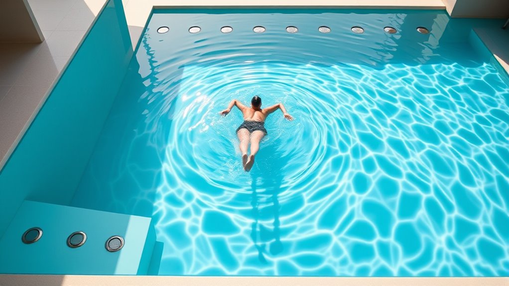 continuous in place swimming experience