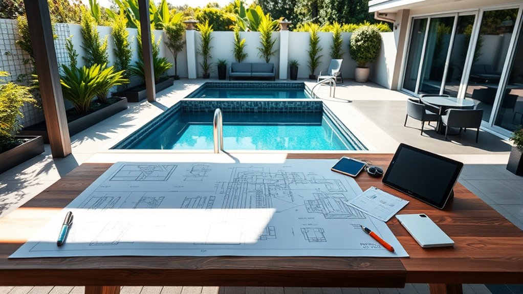create a safe aesthetic pool area
