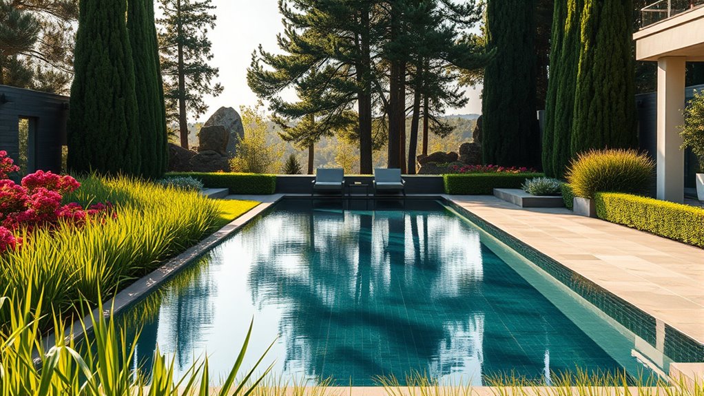create balanced landscape privacy