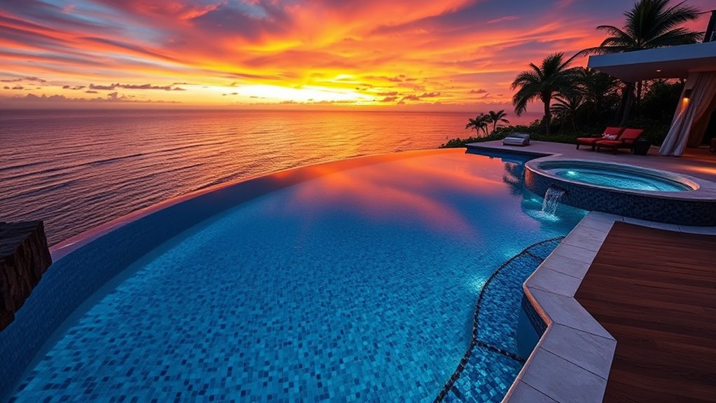 custom infinity pool features