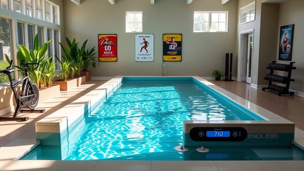 customizable compact triathlon pool