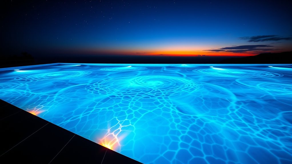 customizable pool light shows