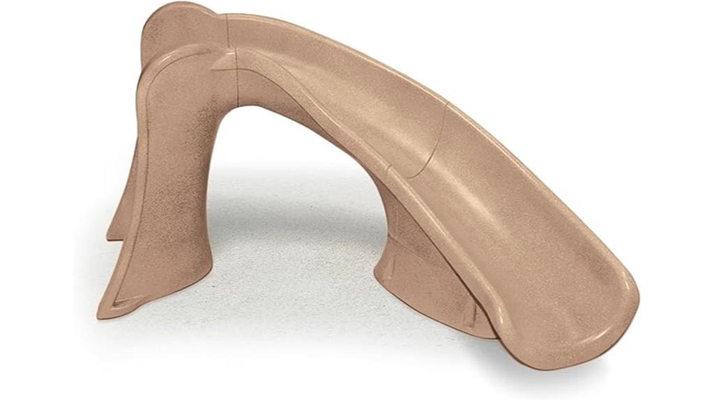 cyclone taupe pool slide