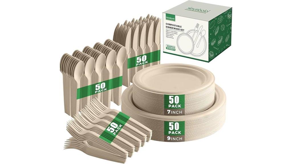 eco friendly disposable dinnerware