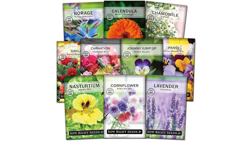 edible flower seed collection