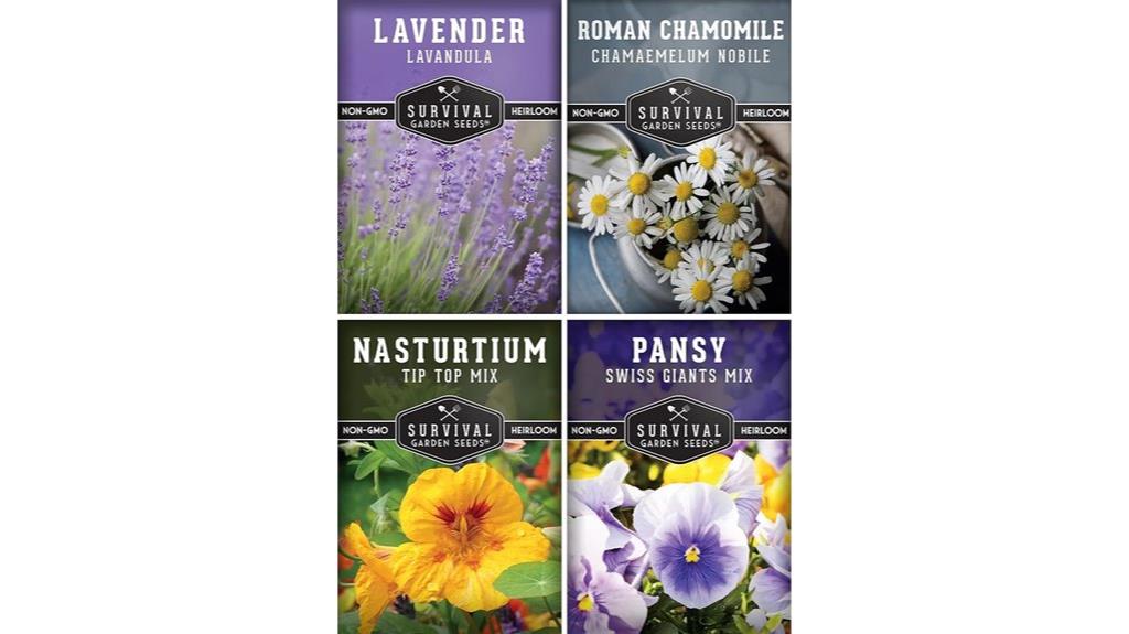 edible flower seed kit