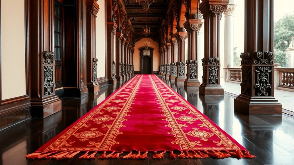elegant durable silk runners
