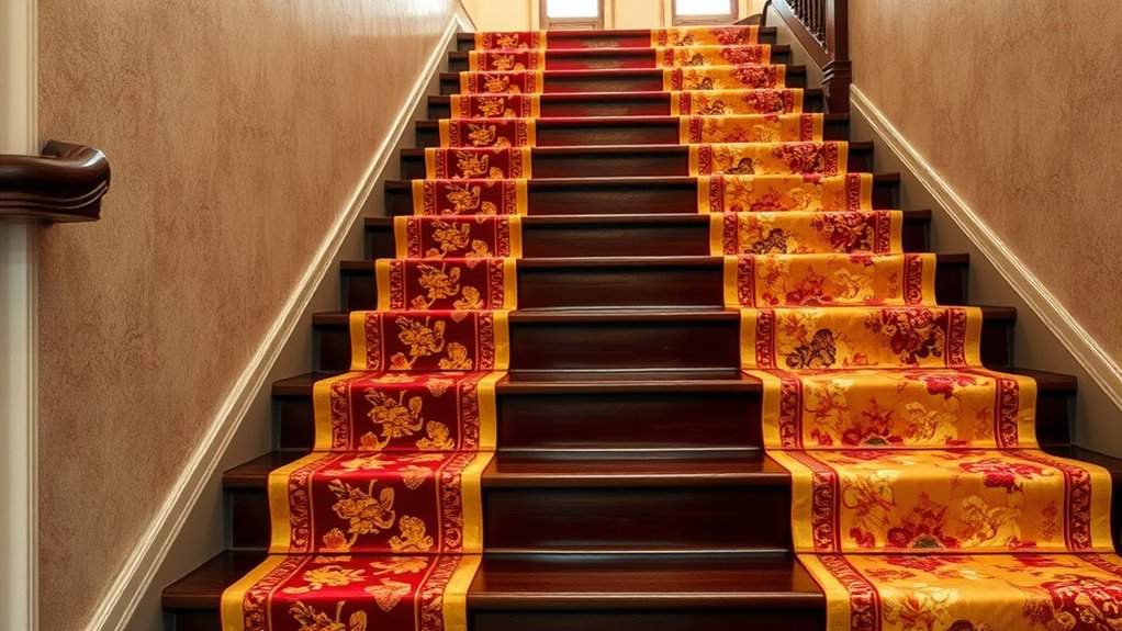 elegant durable silk stair runners