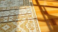 elegant metallic silk rugs