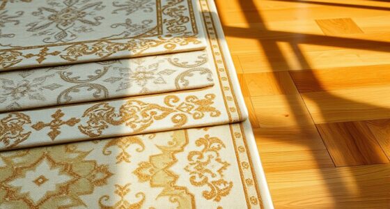elegant metallic silk rugs