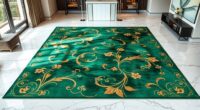 elegant oversized silk rug