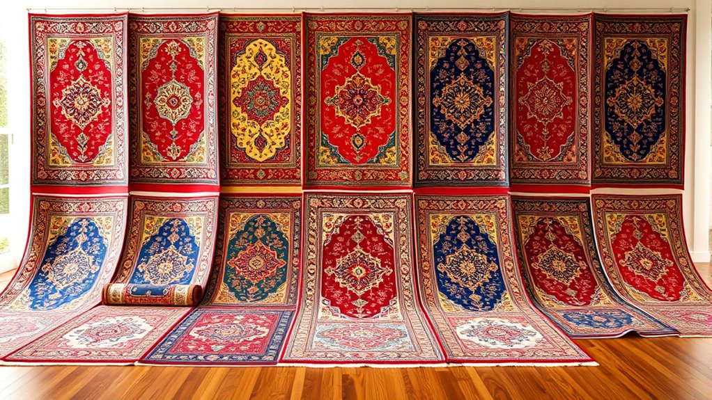 elegant persian silk carpets