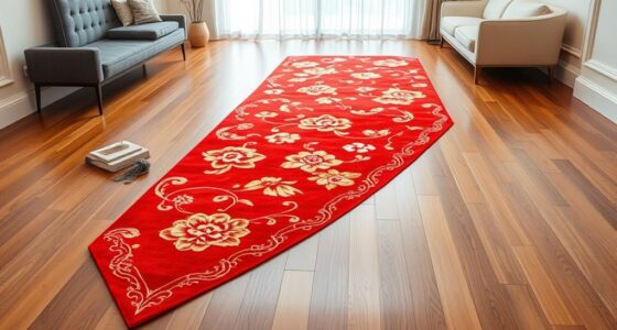 elegant red silk carpets