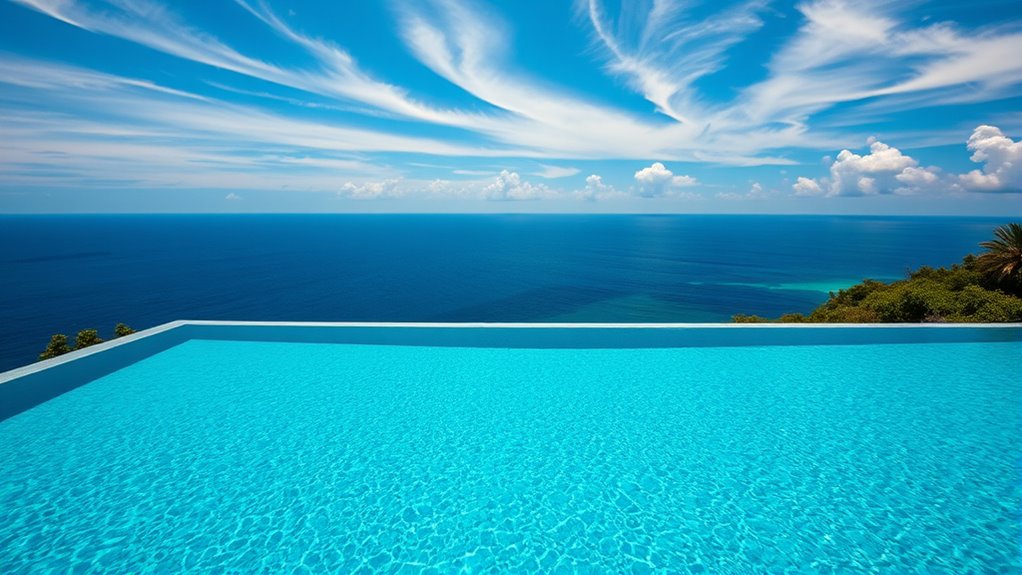 endless water reflection effect