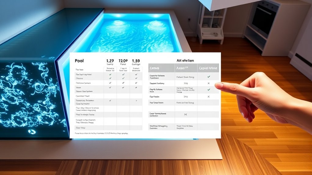 evaluate pool features wisely
