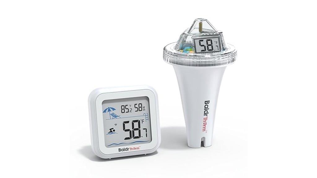 floating digital pool thermometer