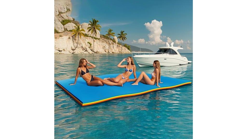 floating foam pool mat
