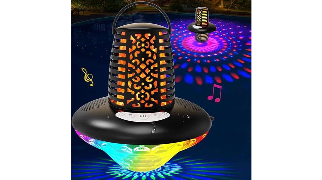floating pool speaker with led