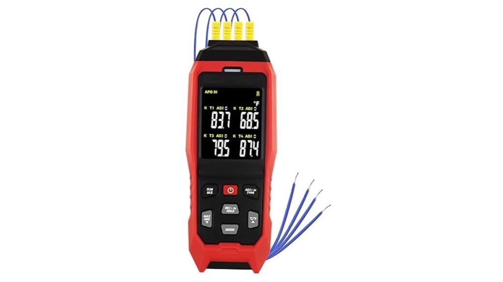 four channel thermocouple alarm