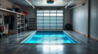 garage basement pool installation