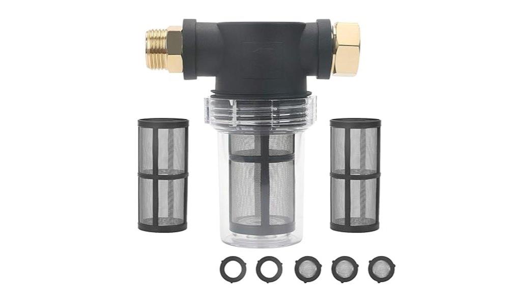 garden hose inlet filter