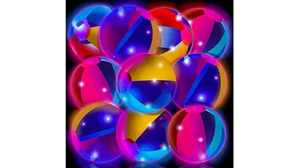 glow in the dark beach ball set