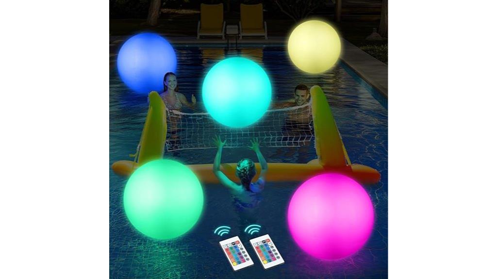 glow in the dark pool toys