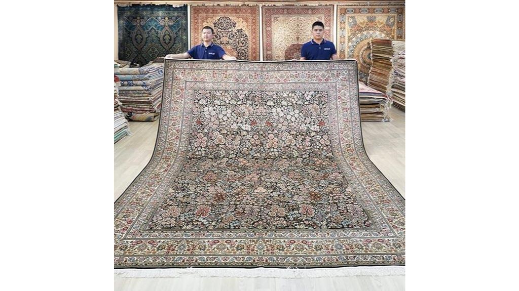 handmade silk oriental rug