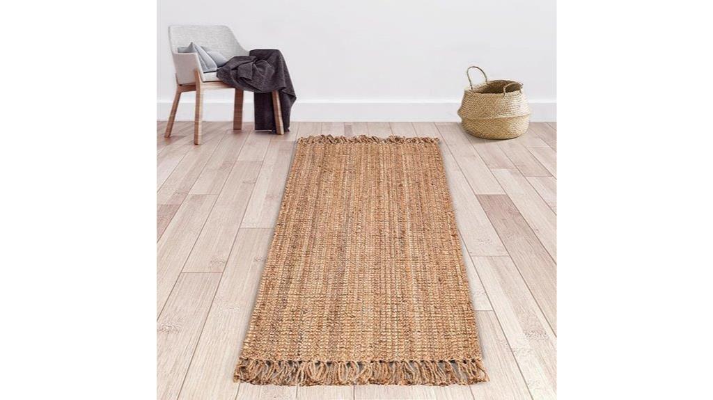 handwoven jute rug