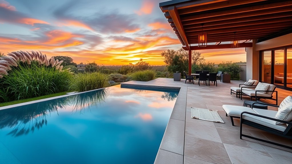 harmonious outdoor pool design