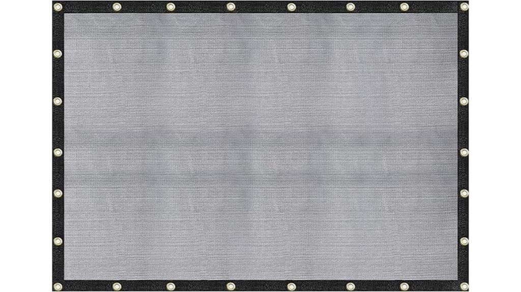 heavy duty black mesh tarp