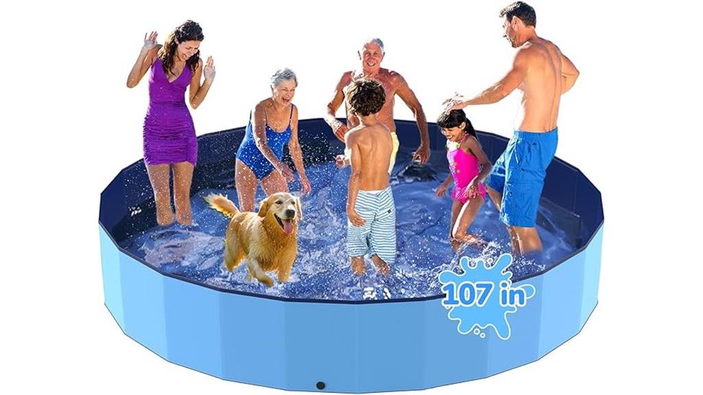 heavy duty foldable dog pool
