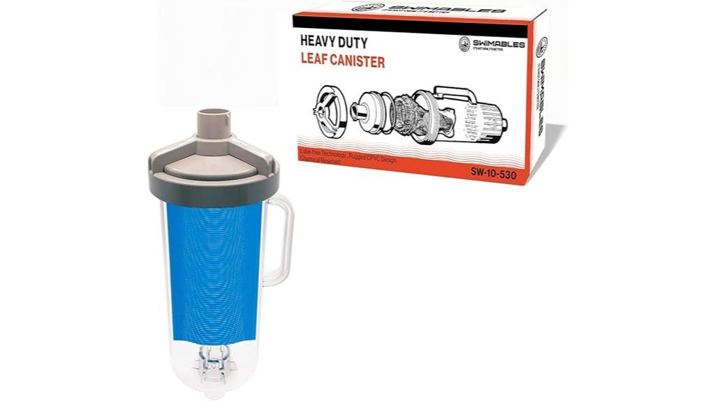 heavy duty pool leaf canister