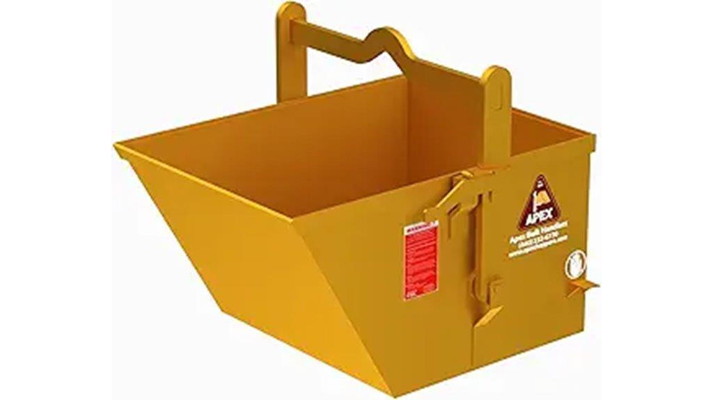 heavy duty self dumping crane