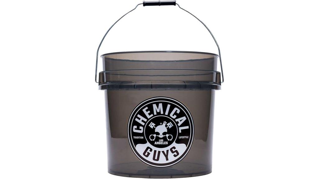 heavy duty smoked black bucket
