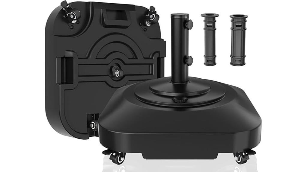 heavy duty wheeled umbrella stand