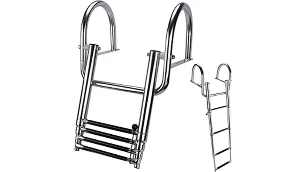 hoffen four step pontoon ladder