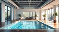 indoor endless pool installation