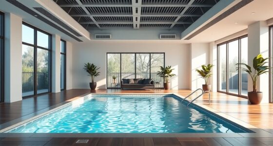 indoor endless pool installation