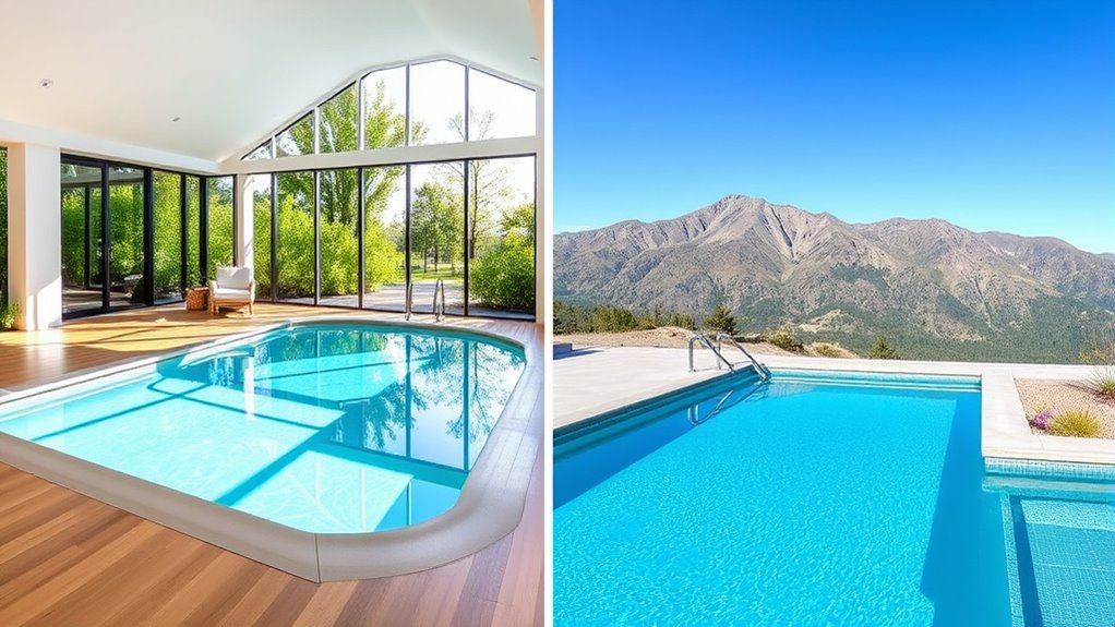 indoor vs outdoor pool costs
