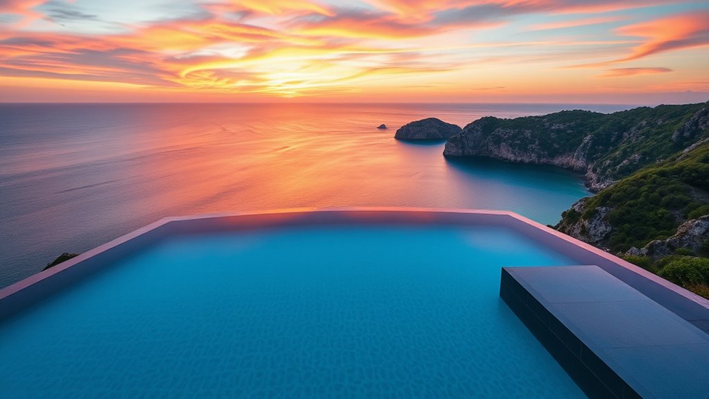infinite pools blend horizons