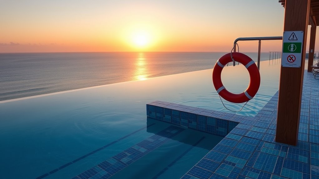 infinity pool safety precautions