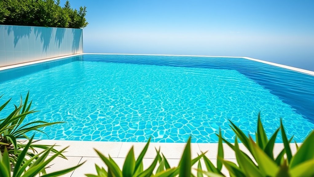 infinity pool wall waterproofing