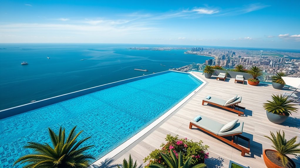 infinity pools enhance rooftop elegance