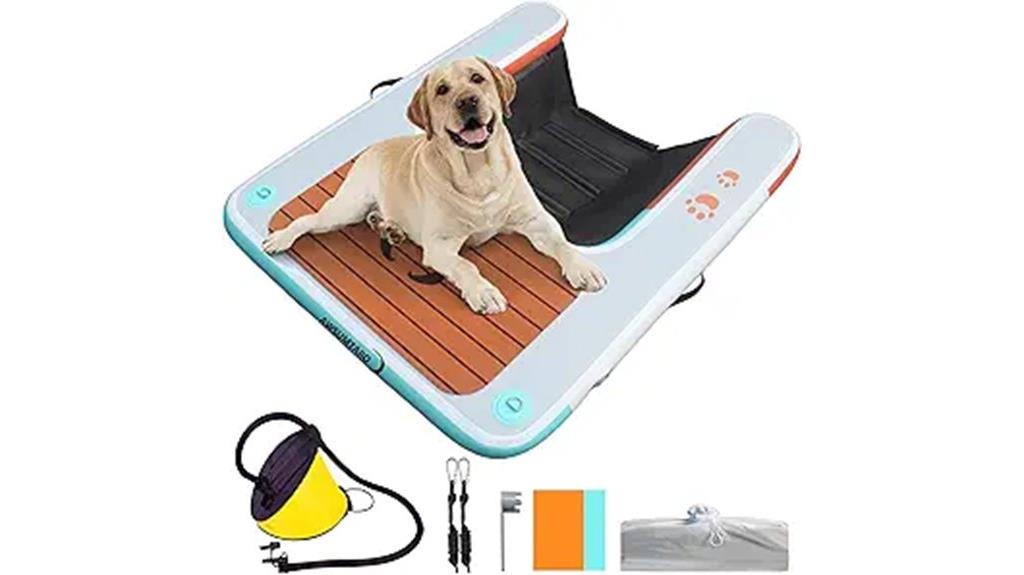 inflatable dog dock