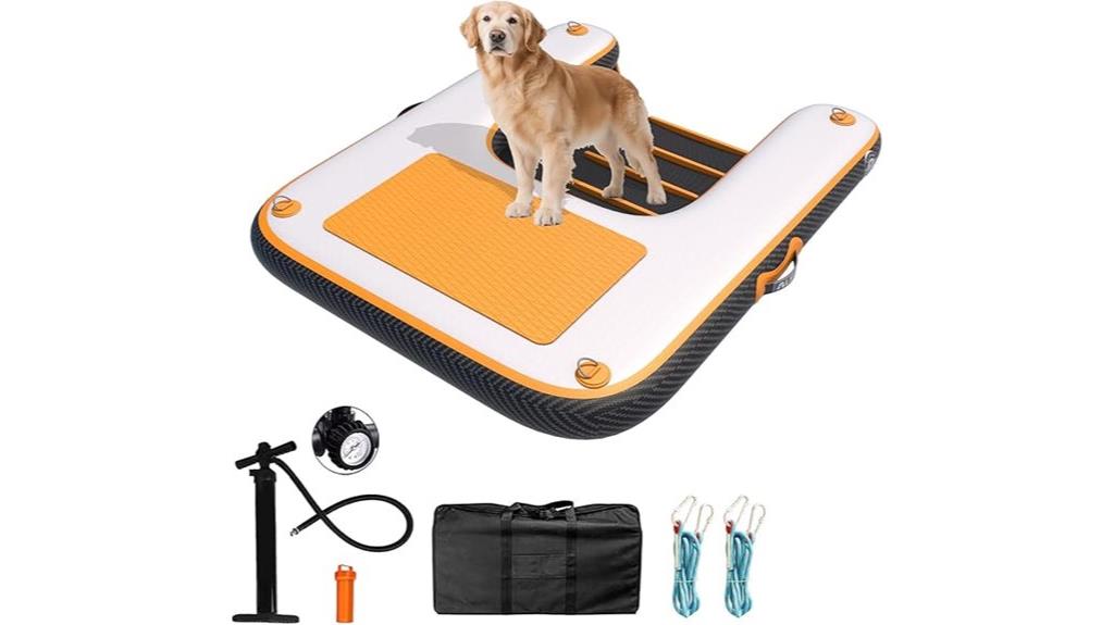 inflatable dog pool ramp