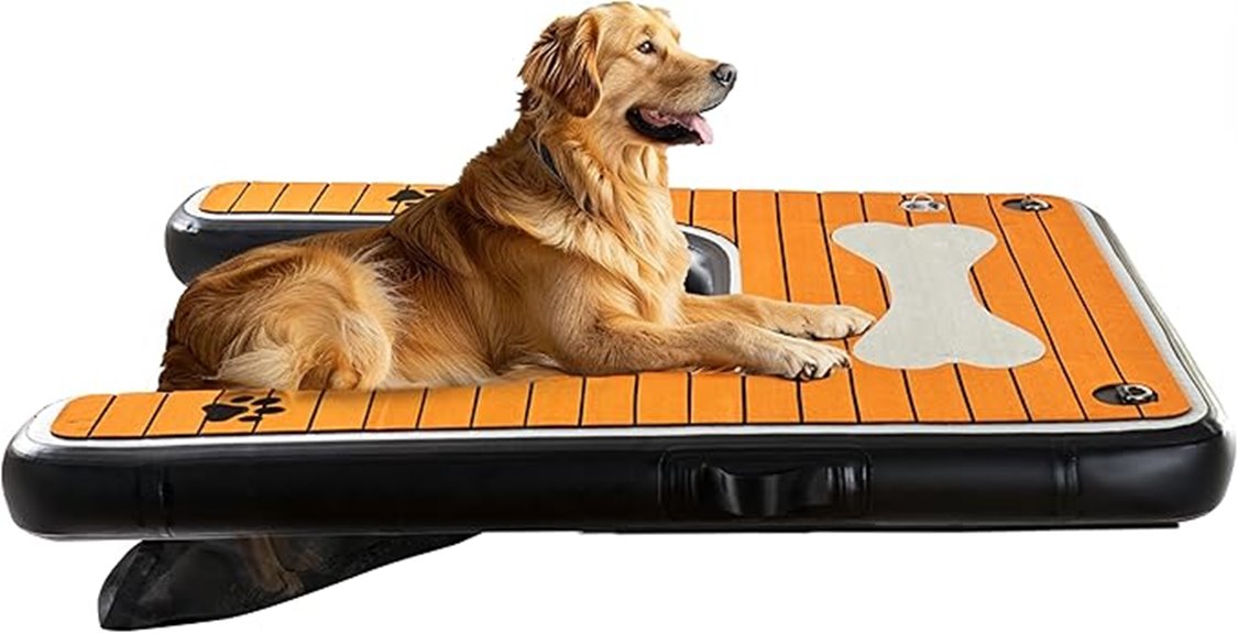inflatable dog water ramp