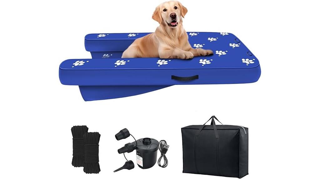 inflatable pool dock